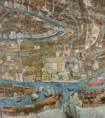 Mappa di Venezia, prima metà del XVII secolo (dettaglio) da G. Barzenti